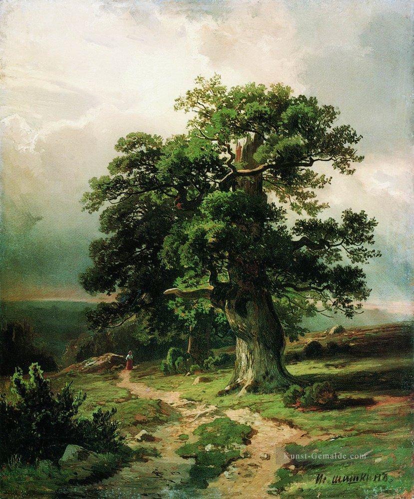 Eiche 1865 klassische Landschaft Ivan Ivanovich Ölgemälde